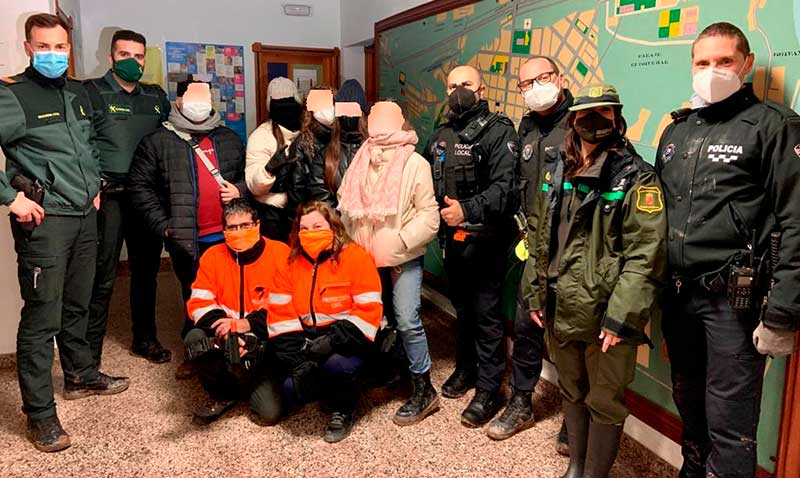 Rescatadores y rescatados