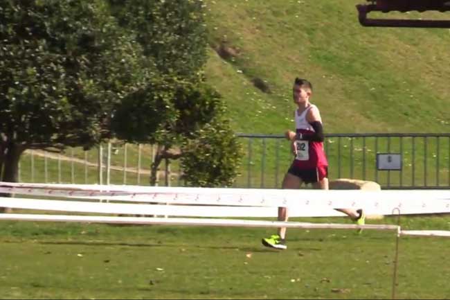 Raúl en plena carrera