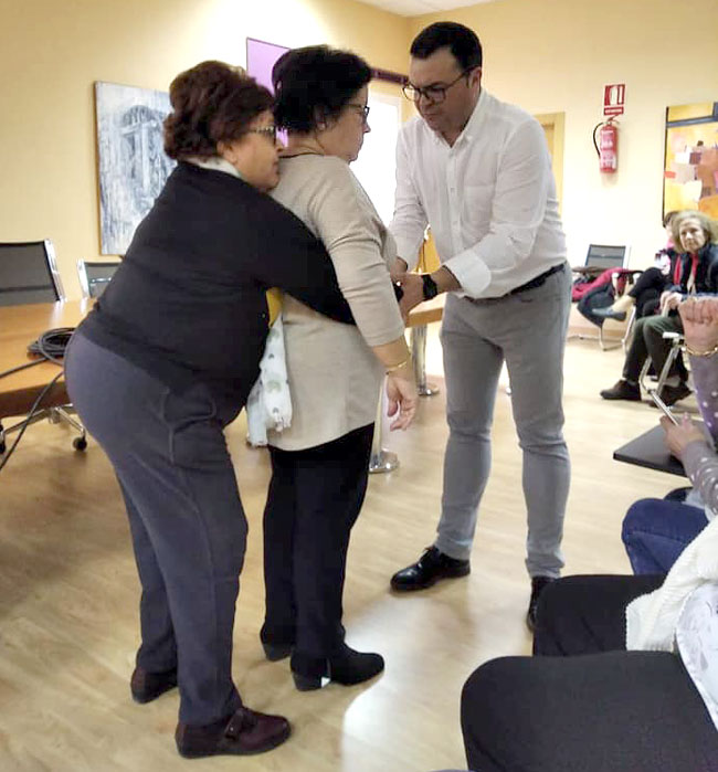 Carmelo poniendo en práctica la técnica