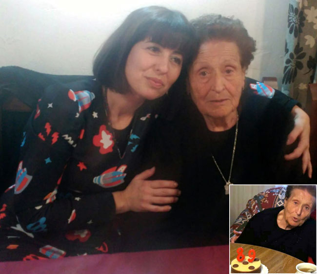 Gabriela con su nieta Patricia