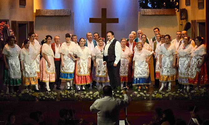 Representación de 'La Parranda' en el Cervantes