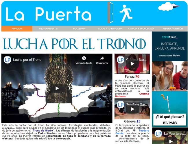 Para abrir 'La Puerta' click' en cualquier lado de la imagen