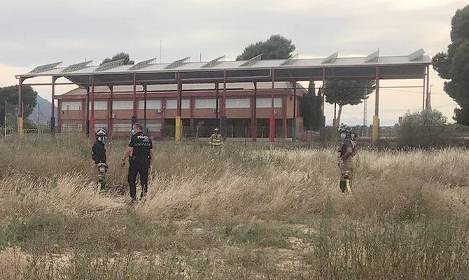 Efectivos en el lugar del suceso