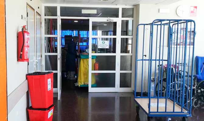 Labores de limpieza en la 3ª planta