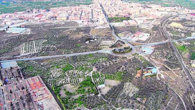Imagen aérea de la zona