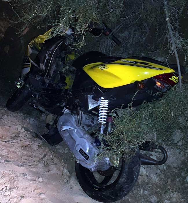 El vehículo estaba escondido en una zona de difícil acceso