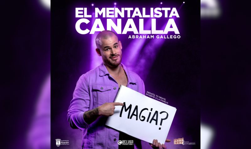 El mentalista Abraham Gallego vuelve al Teatro Cervantes de Abarán este viernes