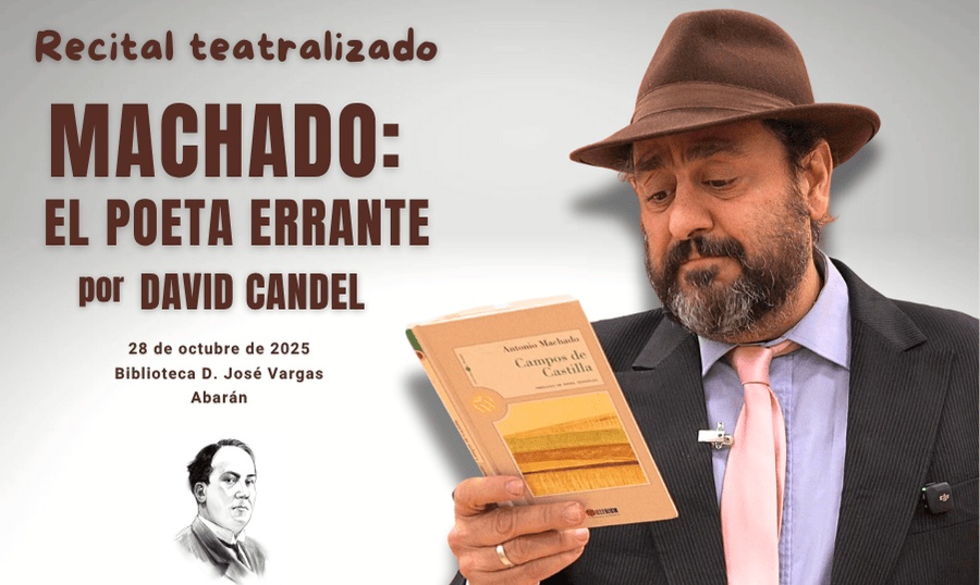 Los versos de Machado suenan en Abarán a través de un magistral recital teatralizado