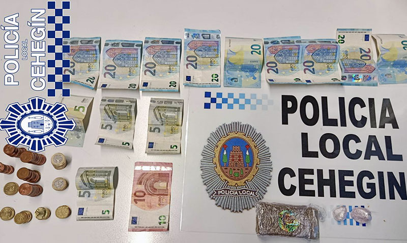 Dos vecinos de Abarán han sido detenidos en Cehegín por presunto a tráfico de drogas