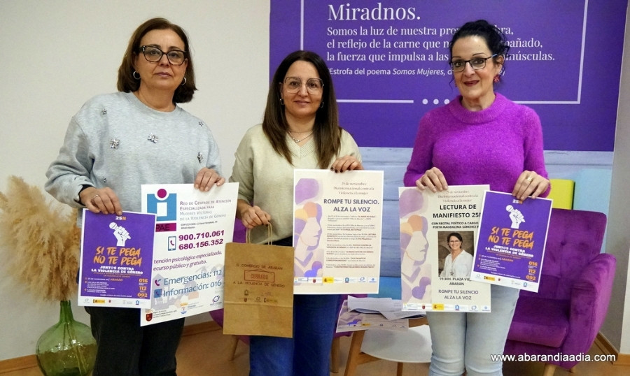 Abarán presenta los actos del 25N bajo el lema 'Rompe tu silencio. Alza la voz'