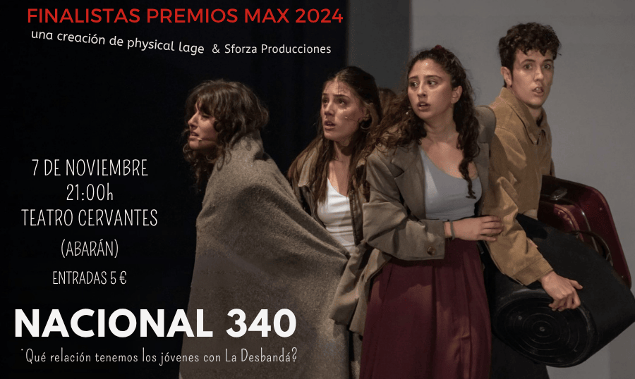 La obra ‘Nacional 340’, finalista en los Premios Max, llega al Cervantes este viernes