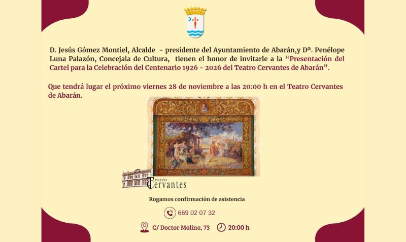 El Teatro Cervantes revelará este viernes el cartel que anunciará su centenario