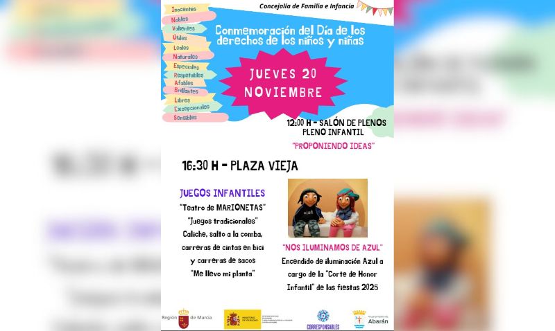 Abarán celebra el Día Mundial de la Infancia con un Pleno infantil