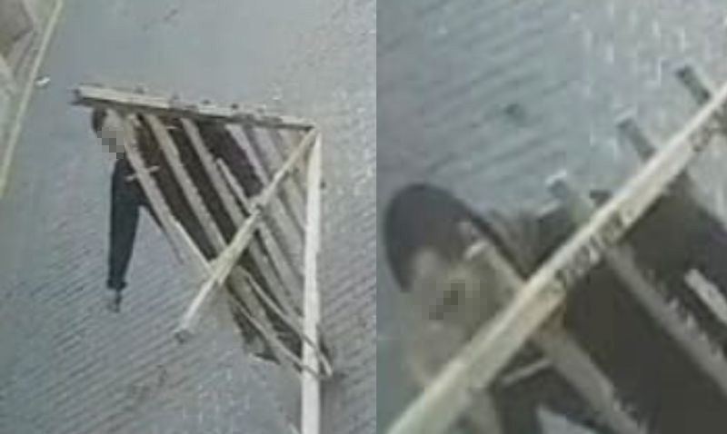 Se pide colaboración ciudadana para identificar al sospecho del robo de un perigallo del servicio de jardinería en Abarán