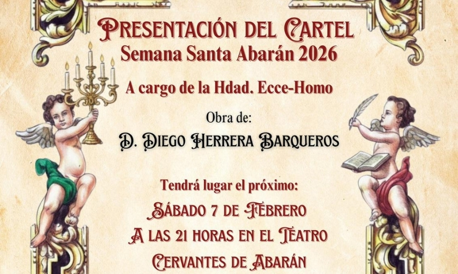La Hdad. del Ecce Homo protagonizará el Cartel de la Semana Santa de Abarán 2026