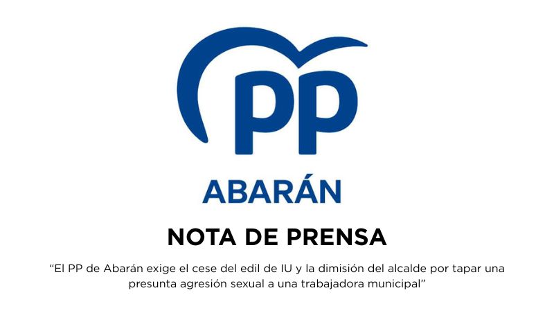 Los populares piden la dimisión del alcalde de Abarán y el cese de un concejal de IU
