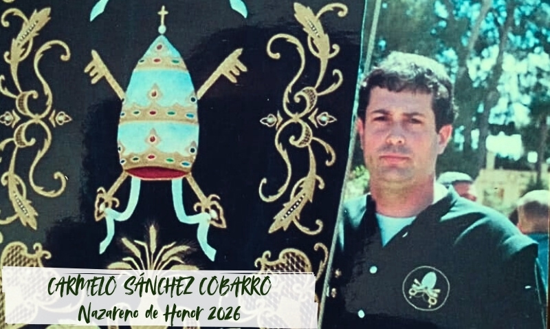 Carmelo Sánchez (Hdad. San Pedro) será el Narareno de Honor de la Semana Santa 2026
