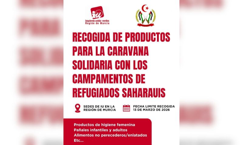 IU Abarán impulsa una recogida solidaria para los campamentos saharauis