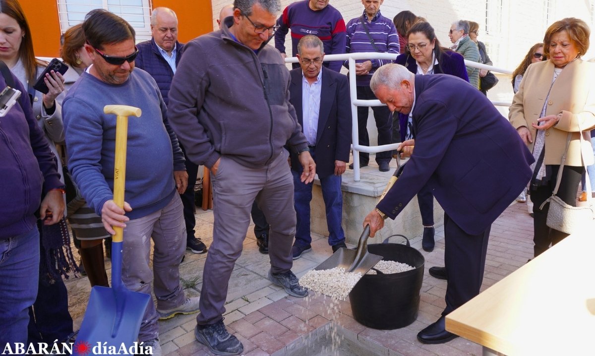 Puesta la primera piedra para la ampliación de la residencia de mayores de Abarán