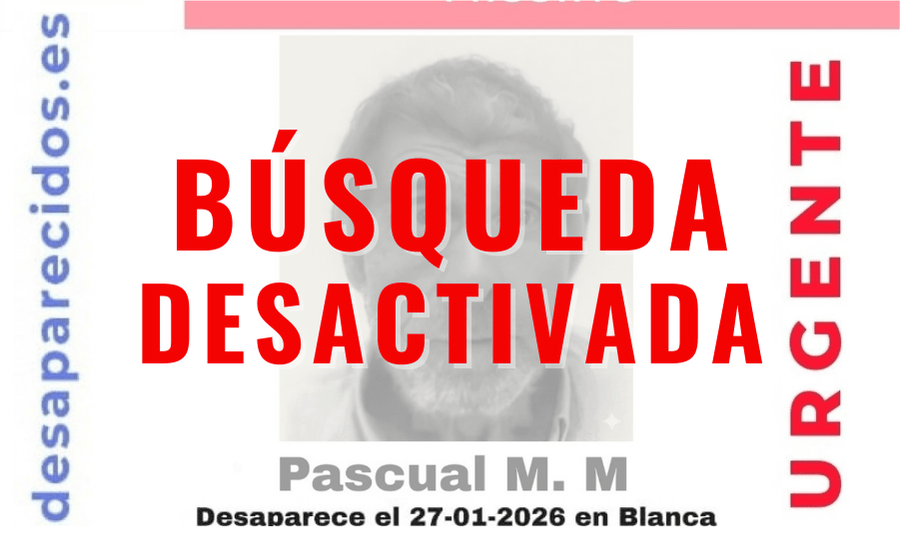 Encuentran sin vida al hombre de 74 años desaparecido en Blanca