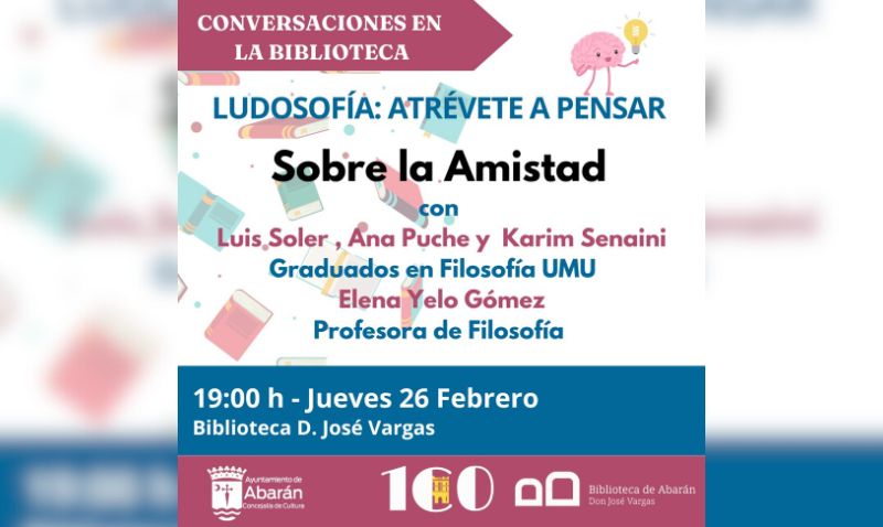 ‘Conversaciones en la Biblioteca’ invita a reflexionar sobre la amistad este jueves