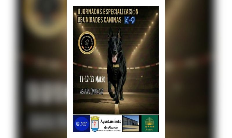 La élite de las unidades caninas policiales se cita en Abarán del 11 al 13 de marzo