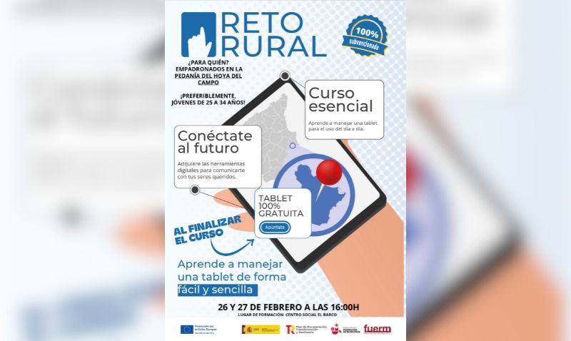 Reto Rural ofrece en Hoya del Campo un curso gratuito para aprender a usar una tablet