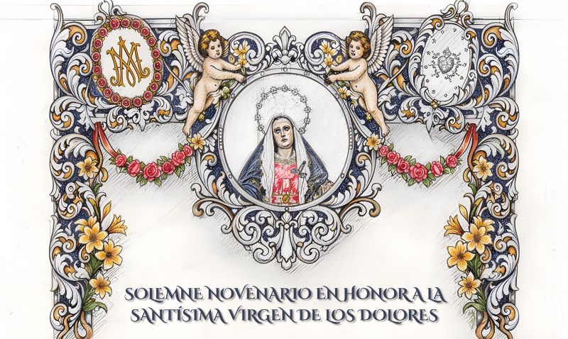 La iglesia de la Ermita acoge las novenas en honor a la Virgen de los Dolores