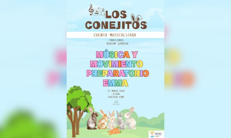 La EMMA de Abarán llevará al escenario el cuento musical ‘Los conejitos’