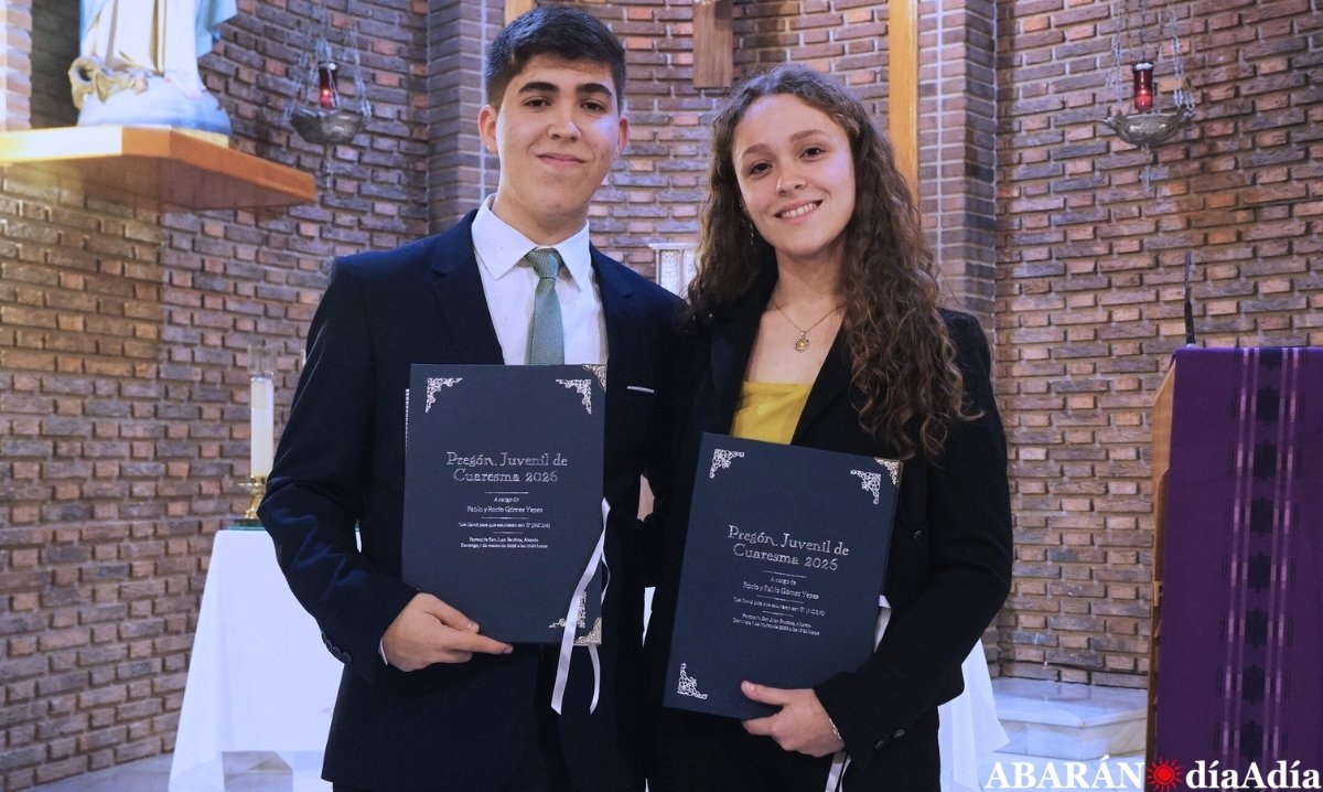 Rocío y Pablo llaman a los jóvenes a sentir y participar en la Semana Santa de Abarán