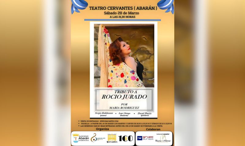 El Cervantes recibe el tributo a Roció Jurado de María Rodríguez este sábado