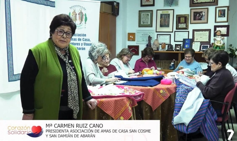 La Asociación de Amas de Casa de Abarán muestra su corazón solidario en La 7