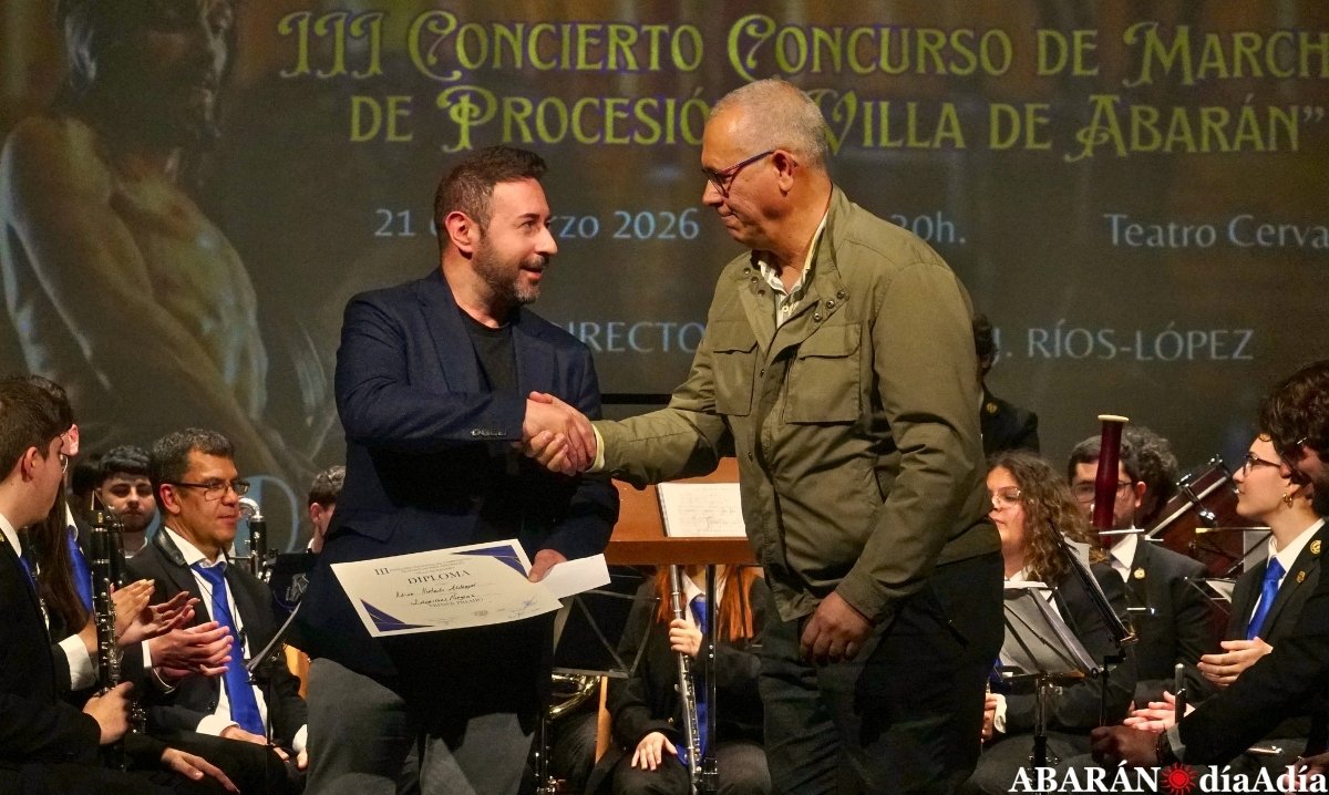 Adrián Hurtado gana el Concurso de Marchas de Procesión “Villa de Abarán”