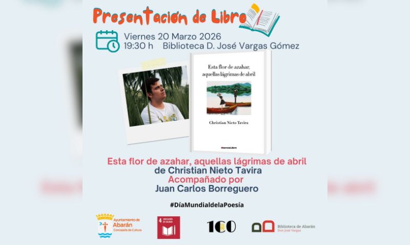 Abarán acoge la presentación del nuevo libro de Christian Nieto