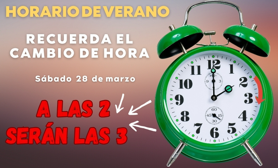 Esta madrugada adelantaremos una hora el reloj para adaptarnos al horario de verano