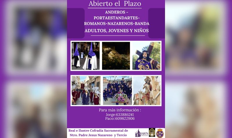 La Hermandad de 'Los Romanos' de Abarán abre el plazo para nuevos integrantes