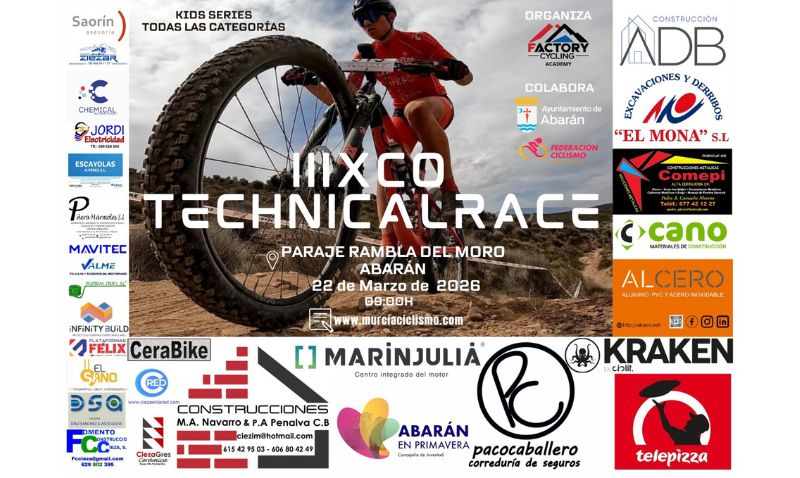 Abarán acogerá la III XCO Technical Race en el paraje de la Rambla del Moro