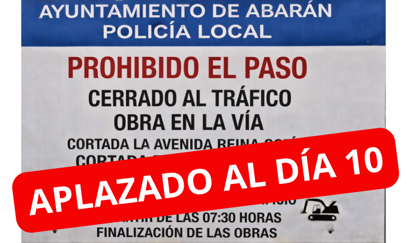 El corte al acceso al polideportivo se aplaza hasta el próximo martes día 10