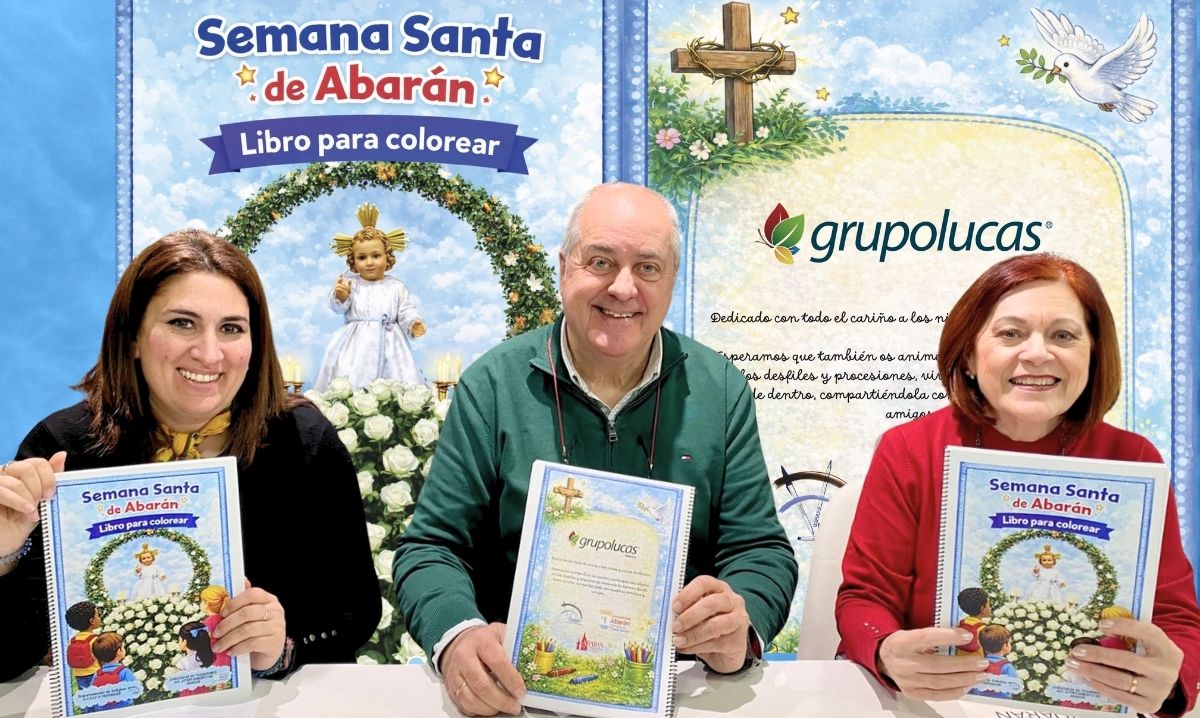Un libro para colorear acercará, aún más, la Semana Santa de Abarán a los más pequeños