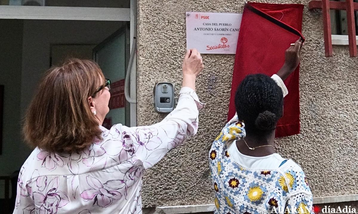 La sede del PSOE en Abarán ya lleva el nombre del militante histórico Antonio Saorín