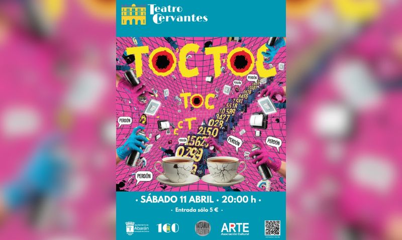 El grupo abaranero Arte Teatro lleva la comedia ‘Toc Toc’ al escenario del Cervantes