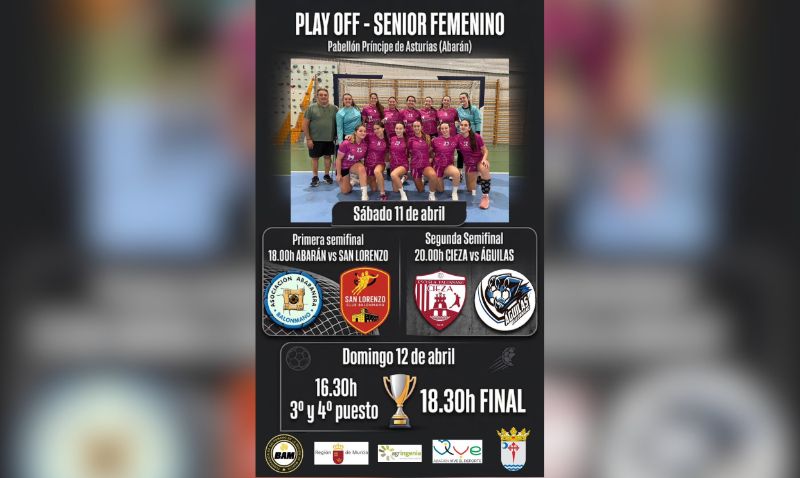 Abarán acogerá este fin de semana el playoff senior femenino de balonmano
