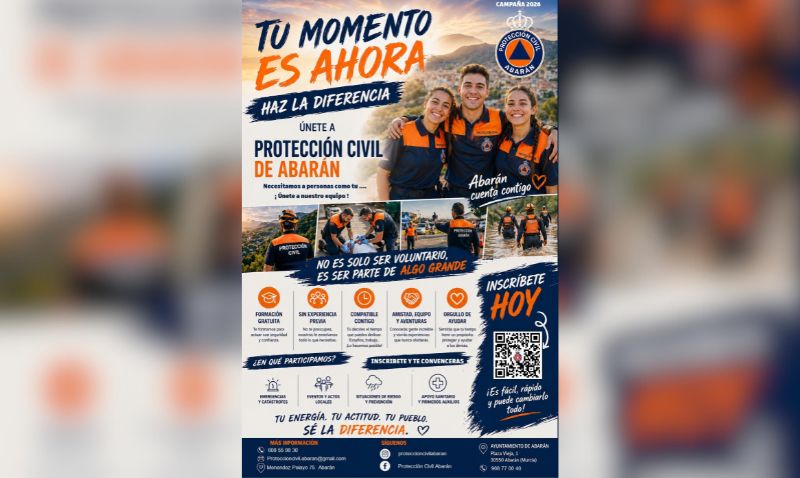 Protección Civil de Abarán busca nuevos voluntarios para reforzar su equipo