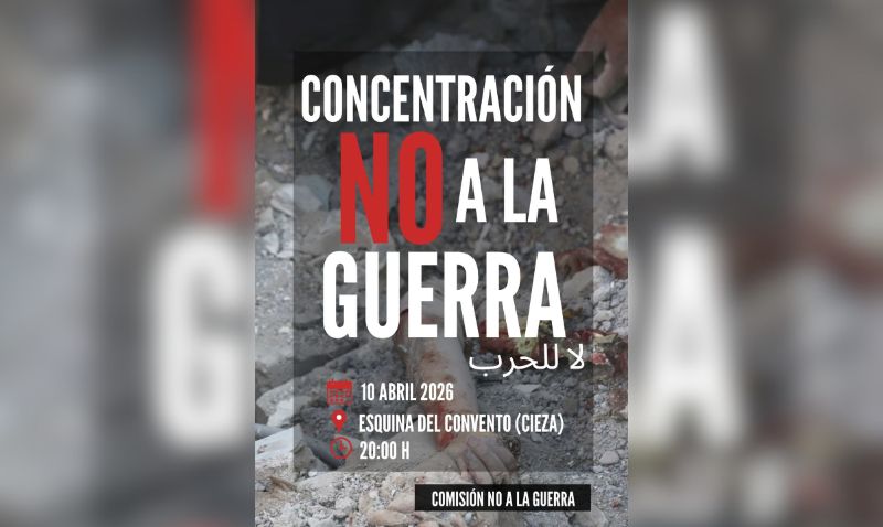 La Vega Alta alza la voz contra la guerra en una protesta en Cieza este jueves
