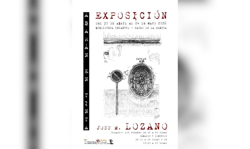 Josu M. Lozano lleva Abarán al papel con su exposición de dibujos en tinta