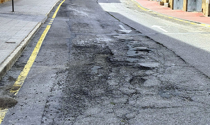 Estado que presenta el firme en esta calle