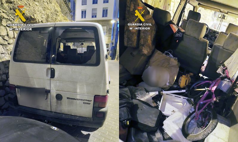 Detenido un delincuente especializado en robos de herramientas en furgonetas