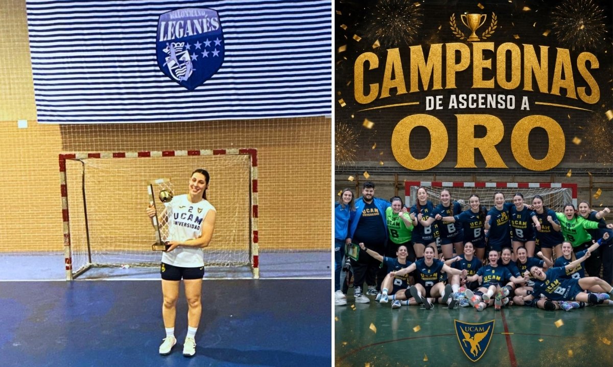 Irene García asciende a la División de Honor Oro de Balonmano con el UCAM BM Murcia