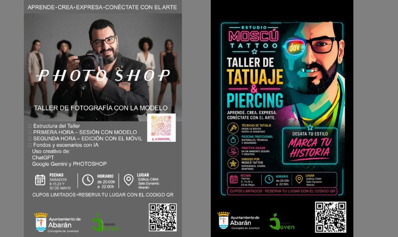 Abarán lanza talleres gratuitos de fotografía y tatuaje para jóvenes en el Cima