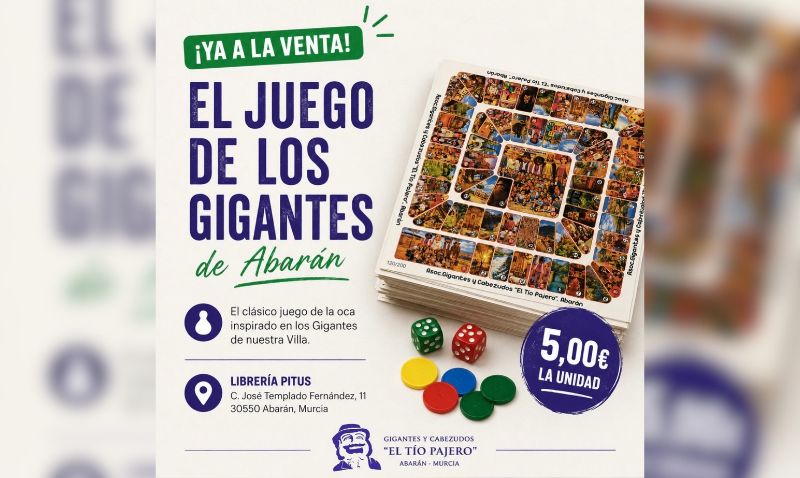 Ya a la venta el Juego de los Gigantes de Abarán en formato de sobremesa